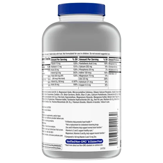 Centrum Silver Men 50+ Complete Multivitamin β Higher Levels of Vitamin C & Zinc for Immune Support - Image 2