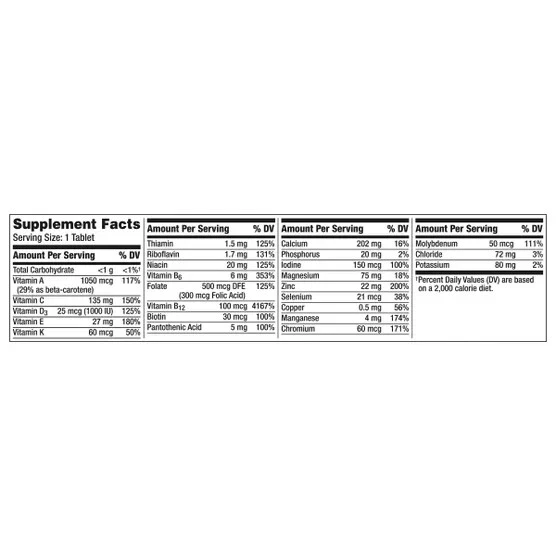 Centrum Silver Men 50+ Complete Multivitamin β Higher Levels of Vitamin C & Zinc for Immune Support - Image 3