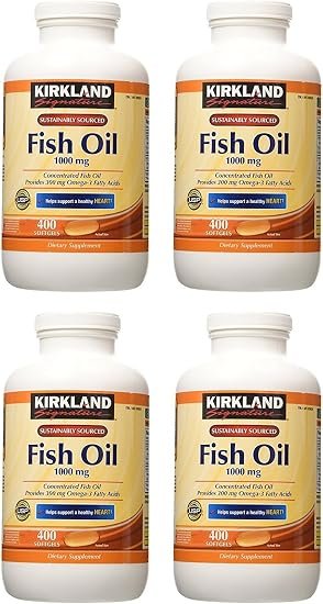 Kirkland Signature Sustainably Sourced Fish Oil 1000 mg β 300 mg Omega-3 Fatty Acids, 400 Softgels - Image 3
