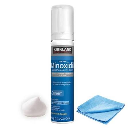 Kirkland Signature Minoxidil 5% Topical Aerosol Foam – Hair Regrowth Treatment for Men 6 Bottle - Image 3