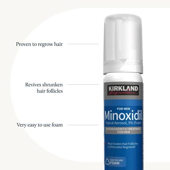 Kirkland Signature Minoxidil 5% Topical Aerosol Foam – Hair Regrowth Treatment for Men 6 Bottle - Image 2