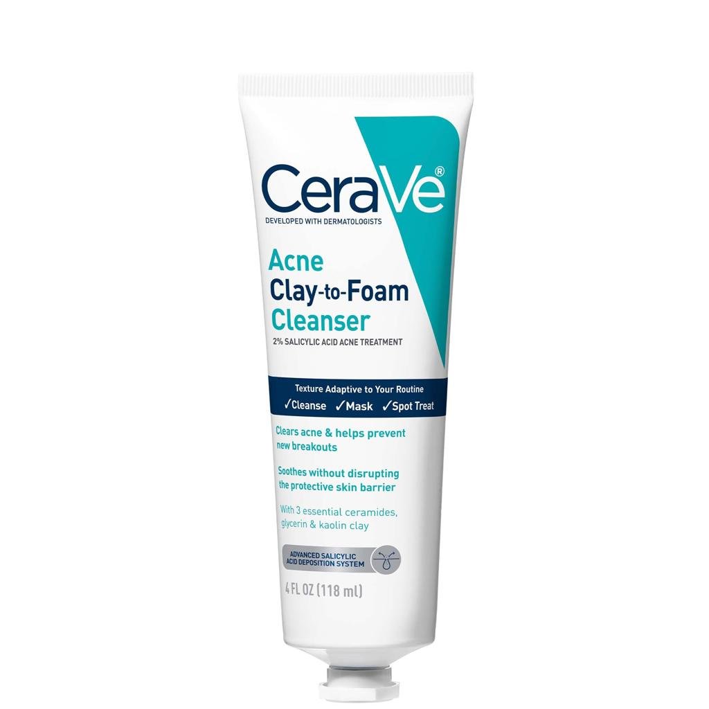 CeraVe Acne Clay-to-Foam Cleanser πΊπΈ - Image 3