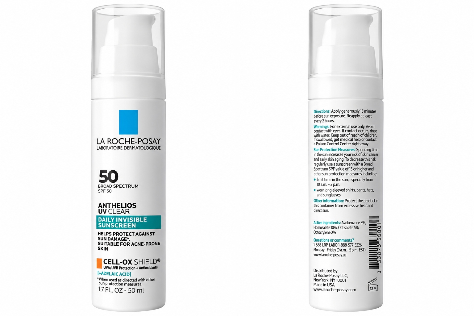 La Roche-Posay Anthelios UV Clear SPF 50 β Facial Sunscreen - Image 3