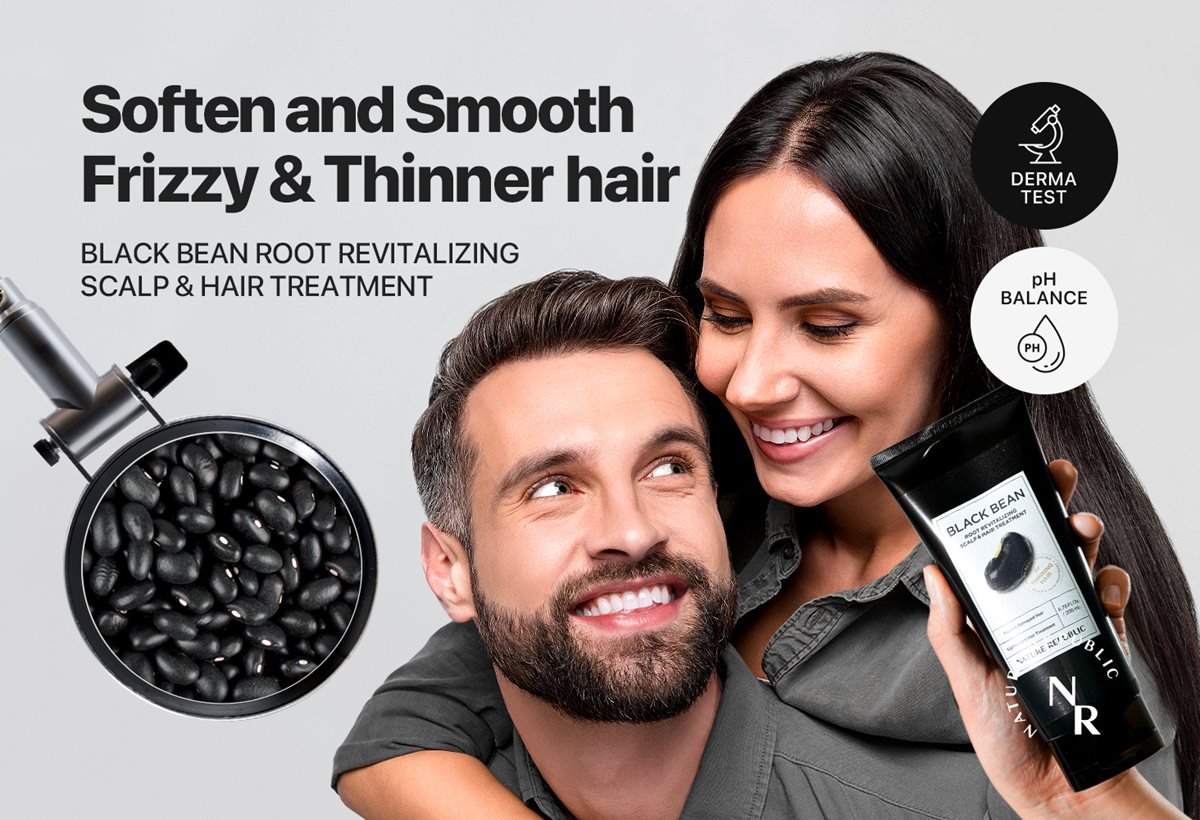 Nature Republic Black Bean Root Revitalizing Scalp & Hair Treatment - Image 2
