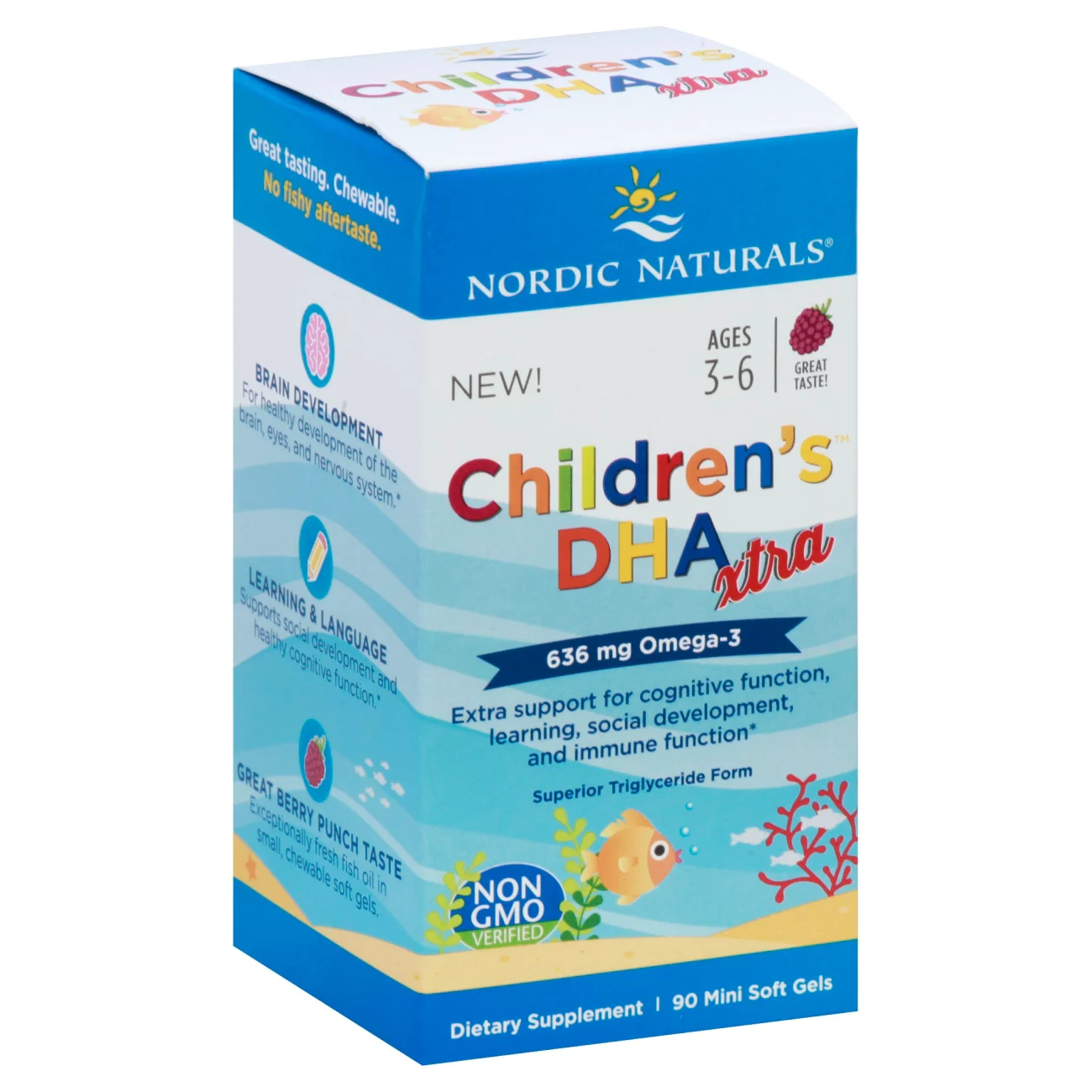 Nordic Naturals Children’s DHA Xtra — 90 Mini Soft Gels - Image 2