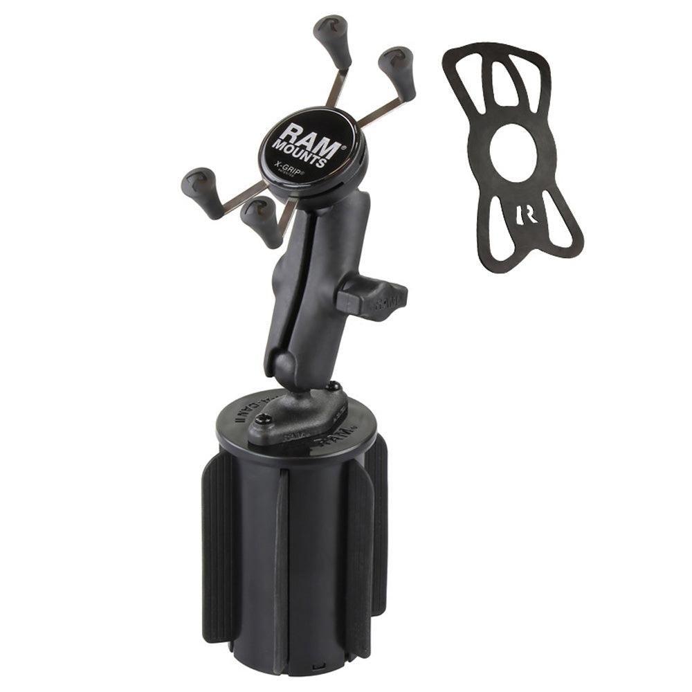 RAM-A-CAN II Cup Holder Mount with Universal Phone Holder us - Image 3