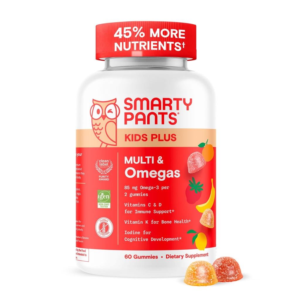 SmartyPants Kids Plus Multi & Omegas — Kids 4+ 60 Gummies - Image 3