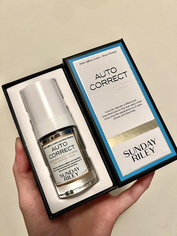Sunday Riley Auto Correct Brightening + Depuffing Eye Contour Cream โ 15 ml / 0.5 oz ๐บ๐ธ - Image 2